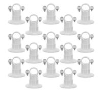 OKUMEYR 30 Piezas Elevador de aro clip para colgar clip de tubo abrazadera de fijación de plástico abrazaderas de tubo plásticos manguera PVC White