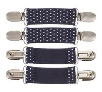 OKUMEYR 4 Clips Antideslizantes para Guantes, Accesorios de Invierno Ligeros de Poliéster y Banda Elástica para Jugar Afuera y Evitar Pérdida