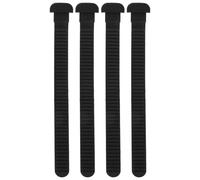 OKUMEYR 4 Correas Ajustables Tornillos Incluidos de PVC Diseño Negro para Mayor Comodidad y Rendimiento al Patinar para Fijación de Patines de Hielo y Snowboard