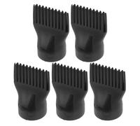 OKUMEYR 5 Piezas Peine de Boquilla Difusora para Secador de Pelo, Boquilla del Accesorio para Secador de Pelo, Pa Negro, para Cabello Natural y Fino, Peinar y Secar Vez, Viajes y Fiestas