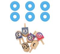 OKUMEYR 6 Peonzas de Madera Tradicionales para Hanukkah Diseño Artesanal, Ideales para Manualidades y Decoraciones en Fiestas Familiares Interactivas