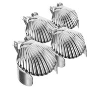 OKUMEYR Apagavelas de Metal Que Previenen el Ahumado en Forma de Concha y Tarro, Extinguidores Seguros para Tipo Tea Light del Mechero en Uso Doméstico