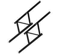OKUMEYR Bisagra de soporte de la tapa para mesa de café y té, marco de soporte ajustable con resorte plegable, hierro, 2 piezas, para mesa de centro en hogar