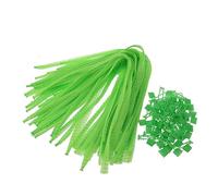 OKUMEYR Bolsas De Malla para Fruta y Supermercado 60 Cm Plástico Ligero Malla Térmica Sellada para Patatas Verduras y Mariscos Adecuado Compra 50 Unidades Colores Verdes Tirador