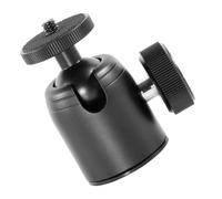 OKUMEYR Cabezal Esférico para Trípode de Aleación de Aluminio Rotación 360°, Compatible Proyectores y Cámara, Accesorio Ligero Rosca 1/4 y 3/8 para Montaje