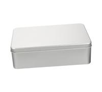 OKUMEYR Caja de Hojalata Decorativa y Práctica para Pastelería y Dulces, Lata Pequeña Tapa Plateada Adecuado para Regalar y Almacenar Galletas
