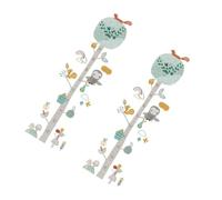 OKUMEYR Calcomanía para Medir la Estatura en Pared Diseño de Animales de Dibujos Animados, Adhesivo de Pvc y Removible sin Residuos para Decoración Infantil en Interiores