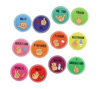 OKUMEYR Carteles de Manuales para Aula con Visuales Boho para Comunicación No Verbal Inclusiva Educación Infantil y Primaria
