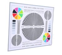 OKUMEYR Cartulina de Cromatografía para Calibración de Lentes Tarjeta de Prueba de y Alineación para Cámaras de Seguridad Herramienta para Instalación y Ajuste de CCTV Uso Interior y