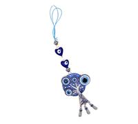 OKUMEYR Colgante de Árbol Vida Azul Ojo Turco de Aleación y Esmalte, Diseño Creativo y Estructura Simple, Fácil de Colgar para Decoración del Hogar y Oficina
