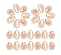 OKUMEYR Colgantes Diseño Único 50 de Conchas Marinas Beige para y Fabricación de Joyas para Accesorios de Pulseras y Pendientes