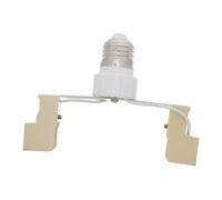 OKUMEYR Convertidor de luz halógena E27 a R7S, Adaptador de portalámparas cerámico, para bombilla halógena y bombilla E27, uso en hogar, blanco, resistente al calor