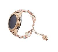 OKUMEYR Correa de Repuesto para Reloj Inteligente con Luz Nocturna de Ágata de 42 Mm en Oro Rosa Cómoda Y Elegante