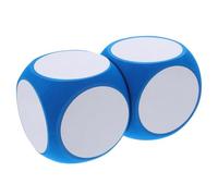 OKUMEYR Dados de Espuma Jumbo de 10cm Borrables y Portátiles, 2 Piezas para Juegos Educativos y Aprendizaje Creativo en Interacción Familiar