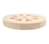 OKUMEYR Decoración Rústica de Rueda de Madera Khaki para Pared, Adorno Artístico Removible Adecuado para Sala de Estar o Parque Estilo Delicado y Vintage