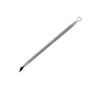 OKUMEYR Empujador de Cutículas para Eliminar Residuos y Tejido Muerto en Uñas de Doble Punta en Acero Inoxidable Plata Herramienta Profesional para Uso Personal