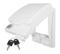 OKUMEYR Enchufe impermeable con cerradura Cubierta protectora para baño y cocina Robusto y a prueba de salpicaduras para ambientes húmedos Fácil montaje en pared