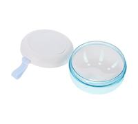 OKUMEYR Estuche Portátil para Retención Invisible de Plástico Blanco Espejo, Caja de Almacenamiento y Prótesis, Ligero y Compacto para Cuidado Bucal Diario