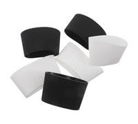 OKUMEYR Fundas Reutilizables de Silicona para Taza, Resistentes al Calor y Antideslizantes, Tamaño 7.5x6.5x6 Cm, Color, Pack de 6 Unidades para Oficina, Hogar y Picnic