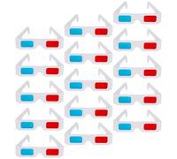 OKUMEYR Gafas 3D de Papel Anaglifo Rojo y Azul, Pack 40 Unidades para Ver Películas 3D y Juegos, Gafas Ligeras y Desechables para Cine y Entretenimiento en Casa