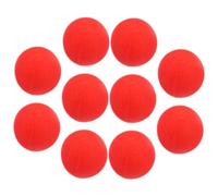 OKUMEYR Juguete 10 Piezas Bolas De Esponja Suave Nariz De De Bolas Pequeñas Bolas De Esponja para El Rendimiento Bolas De Espuma Bolas De Esponja Clásicas Bolas Rojas Bola Pequeña Ronda