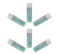 OKUMEYR Kit de 6 Piezas de Ventosas para Lentes de Contacto Verdes con Soporte de Succión y Botella, Portátil y Flexible para Lentes Rígidos, Adecuado para Uso Diario y Viajes