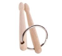 OKUMEYR Llavero de baquetas Llavero con diseño de baqueta Colgante de llavero decorativo para bolso, llaves y móvil para amantes de la música
