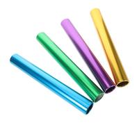 OKUMEYR Palos de relevo de de Palos de relevo de competición Palos Antideslizantes aleación de Aluminio 4 Piezas para Deportes en Pista y Carreras Escolares