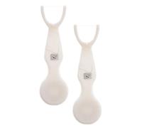 OKUMEYR Porta Hilo Dental en Forma Reutilizable 2 Palitos de Hilo Dental de Nylon y Mango Abc para Limpieza Bucal Completa en Oficina y Viajes