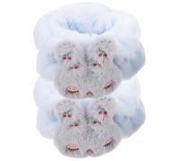 OKUMEYR Pulseras para Lavado de Cara de Coral Fleece para Mujeres y Niñas, Absorben Sudor y Evitan Agua Baje Brazos, Diseño Dulce y Cómodo para Uso Diario