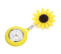 OKUMEYR Reloj de Enfermera Colgante Diseño Ergonómico y Pantalla Clara, Material de Silicona y Aleación de Zinc, Estilo Simple y Forma de Girasol para Uso Diario
