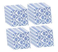 OKUMEYR Servilletas de Papel Decorativas para Fiesta Diseño Azul Porcelana, 80 Hojas Prácticas y Seguras para Banquetes y Entretenimiento Diario
