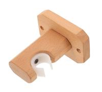 OKUMEYR Soporte de Madera para Barra de Cortina de Ducha Capacidad de Carga Fuerte y Estilo Rústico, Adecuado para Montaje en Pared y Suspender Toallas