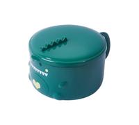 OKUMEYR Tazón de Fideos Instantáneos de Acero Inoxidable Verde para Estudiantes Tapa y Diseño de Gran Capacidad de 1000ml Adecuado para Picnic y Camping al Aire Libre