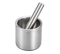 OKUMEYR Triturador de Ajos de Acero Inoxidable 304 Estable Olor, Set, Adecuado para Cocina y Moler Especias Durabilidad y Facilidad de Limpieza