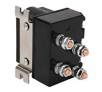 Okuyonic Relé de Cabrestante Eléctrico, Contacto de Cobre a Prueba de Agua 250a ABS Shell 12VDC Relé de Arranque de Cabrestante para ATV