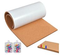 Okydoky Rollo de corcho autoadhesivo de 119.4x40.6 cm, tableros de corcho de 1/3 pulgadas de grosor para paredes con 100 pasadores de empuje, escuela (8 mm, Reino Unido)