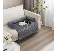 OKYUK Cama para Perros, Cama para Perro Lavable a Mano, Cesta para Perro, Manta para Perro, Sofá para Perro, Funda de Sofá, Super Suave Antideslizante, Cama Perro Grande (Gris Oscuro,75 x 120 cm)