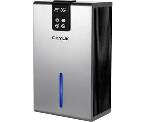 OKYUK Deshumidificador, 2800 ml, deshumidificador eléctrico para el hogar con apagado automático, luz LED de 7 colores, ideal para caravanas, baños, dormitorios, sótanos, GB-0828