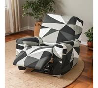 OKYUK Funda de Sillón Relax, Alta Elasticidad para Sillón Relax Reclinable Funda Reclinable 4 Piezas con Bolsillos Laterales, Extraíbles y Lavables Fundas Protector(Space)