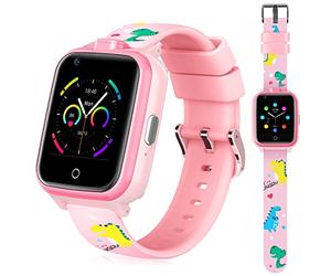 OKYUK Reloj Inteligente 4G para niños, rastreador GPS, múltiples Estilos de Escritorio para Elegir, Llamadas bidireccionales, Competencia de Imagen, SOS, Wi-Fi, Pantalla táctil Impermeable para niños