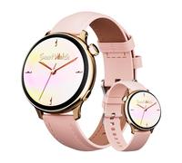 OKYUK Reloj Inteligente Mujer con Llamadas,1.27" HD Smartwatch Mujer con frecuencia cardíaca 24 h, monitorización de SpO2 y del sueño, 90+ Modos Deportivos, Compatible con Android e iOS (Dorado)