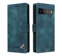 OKZone Funda para Google Pixel 6 Pro, Premium PU Cuero Cierre Magnético Tipo Libro Flip Folio Carcasa Soporte Plegable Ranuras para Tarjetas Cáscara de TPU para Google Pixel 6 Pro (Verde)