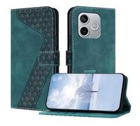 OKZone Funda para Honor 600 Lite,PU Cuero Flip Carcasa Fundas Móvil de Tapa Libro Caso Piel PU Billetera Case Telefono Cubrir Móvil Cover con Cáscara de TPU(Verde)