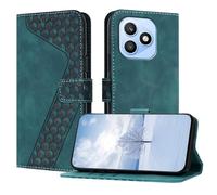 OKZone Funda para Honor X8D 4G,PU Cuero Flip Carcasa Fundas Móvil de Tapa Libro Caso Piel PU Billetera Case Telefono Cubrir Móvil Cover con Cáscara de TPU(Verde)