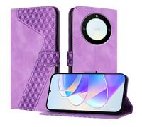 OKZone Funda para Honor X9A 5G/X40 5G/Magic 5 Lite, PU Cuero Flip Carcasa Fundas Móvil de Tapa Libro Caso Piel PU Billetera Case Telefono Cubrir Móvil Cover con Cáscara de TPU(Púrpura)