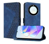 OKZone Funda para Honor X9A 5G/X40 5G/Magic 5 Lite, PU Cuero Flip Carcasa Fundas Móvil de Tapa Libro Caso Piel PU Billetera Case Telefono Cubrir Móvil Cover con Cáscara de TPU(Azul)