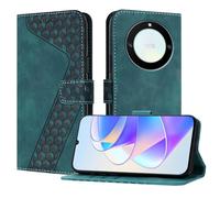 OKZone Funda para Honor X9A 5G/X40 5G/Magic 5 Lite, PU Cuero Flip Carcasa Fundas Móvil de Tapa Libro Caso Piel PU Billetera Case Telefono Cubrir Móvil Cover con Cáscara de TPU(Verde)