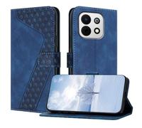 OKZone Funda para Huawei Enjoy 90 Plus 5G,PU Cuero Flip Carcasa Fundas Móvil de Tapa Libro Caso Piel PU Billetera Case Telefono Cubrir Móvil Cover con Cáscara de TPU(Azul)