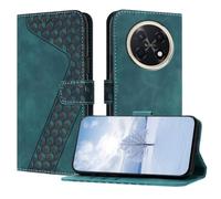 OKZone Funda para Huawei Enjoy 90 Pro MAX 5G,PU Cuero Flip Carcasa Fundas Móvil de Tapa Libro Caso Piel PU Billetera Case Telefono Cubrir Móvil Cover con Cáscara de TPU(Verde)